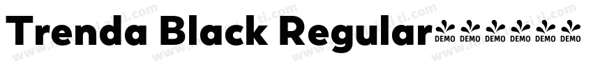 Trenda Black Regular字体转换